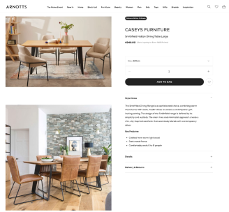 Thumbnail of a screen from the New Brown Thomas & Arnotts Websites case study